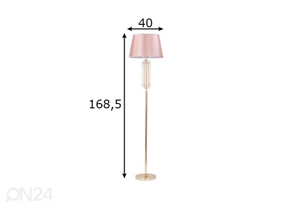 Lattiavalaisin Glam, kullanvärinen/vaaleanpunainen mitat