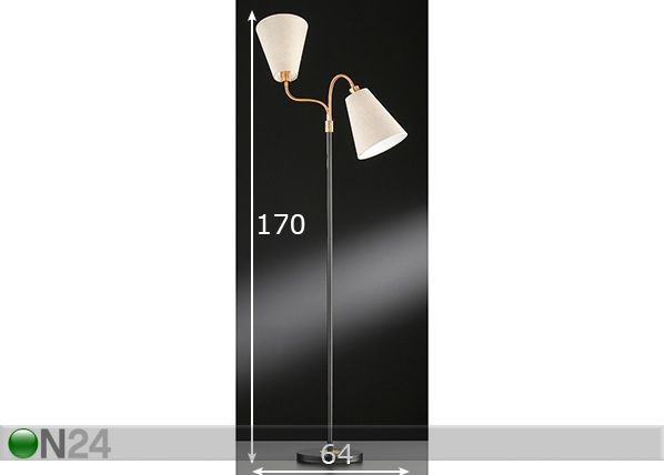 Lattiavalaisin Hopper mitat