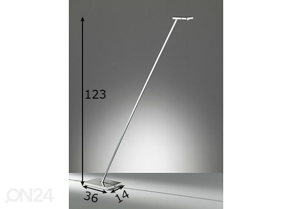 Lattiavalaisin LED Lincoln mitat