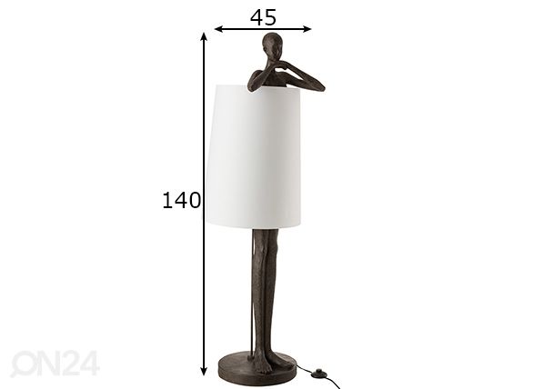 Lattiavalaisin Man mitat