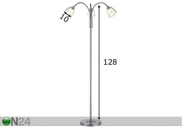 Lattiavalaisin MIAMI FLEX mitat