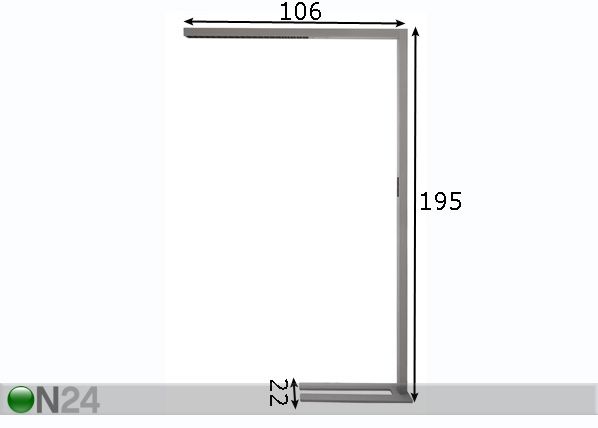 Lattiavalaisin Office Three Motion mitat