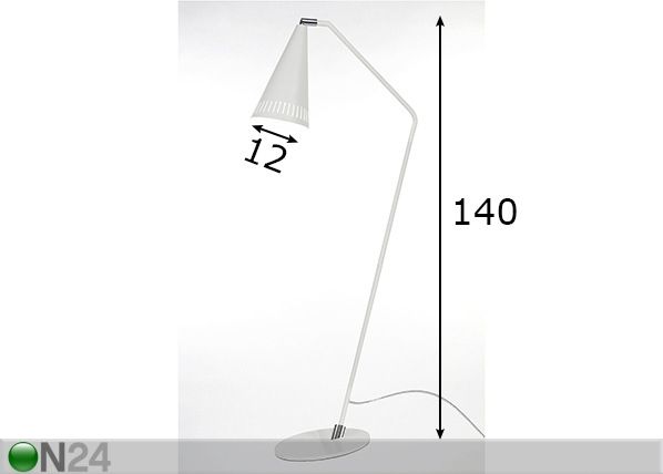 Lattiavalaisin PIPE mitat