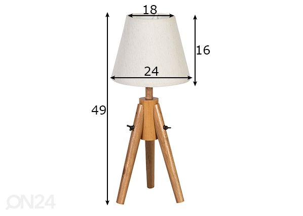 Lattiavalaisin Ringo Wood mitat