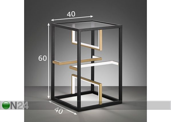 Lattiavalaisin Square LED mitat