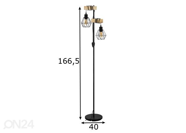 Lattiavalaisin Townshend 5 mitat