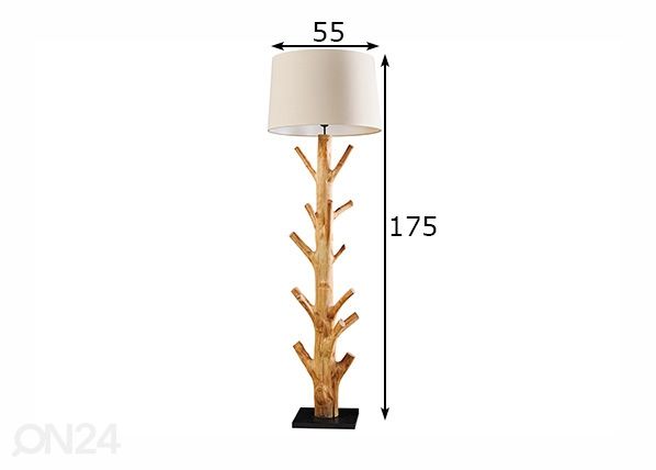 Lattiavalaisin Tree mitat