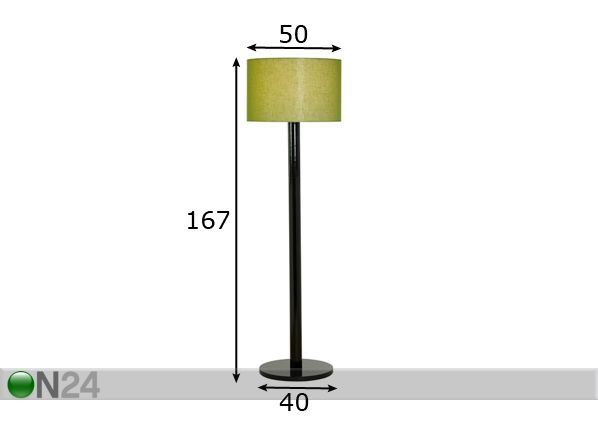 Lattiavalaisin TUBE-L mitat