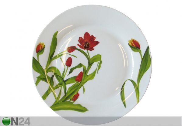 Lautanen TULPPAANI Ø 23 cm, 6 kpl