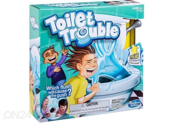 Lautapeli Seikkailut wc:n kanssa