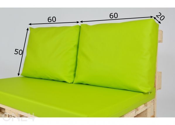 Lavapehmuste Original 60x50 cm, 2 kpl mitat