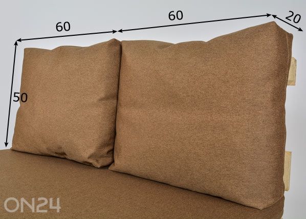 Lavapehmuste Style 60x50 cm, 2 kpl mitat