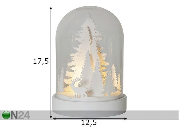LED joulukoriste KUPOLI mitat