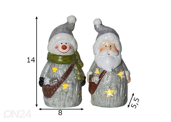 LED-joulukoristeet Friends mitat