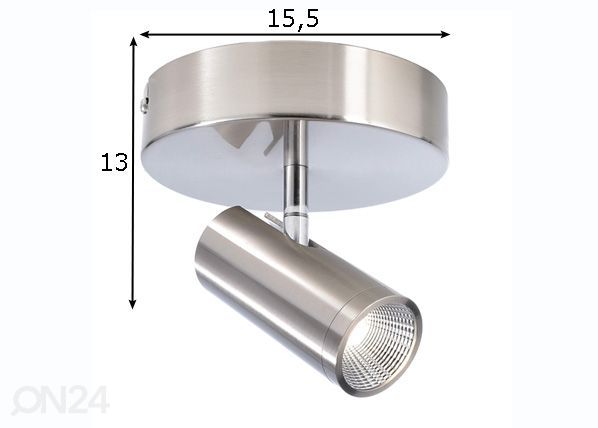LED kohdevalaisin kattoon Becrux I mitat