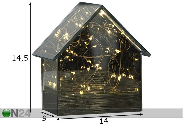 LED koristetalo mitat