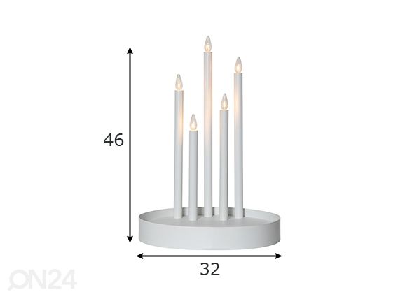 LED-kynttelikkö Deco mitat