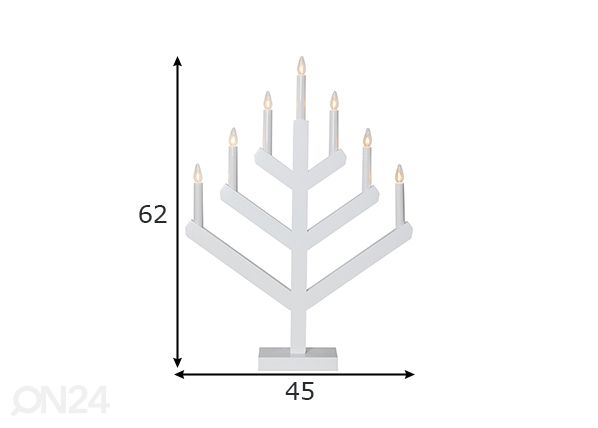 LED-kynttelikkö Vinga mitat