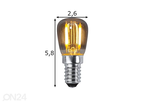 LED-lamppu E14 1 W mitat