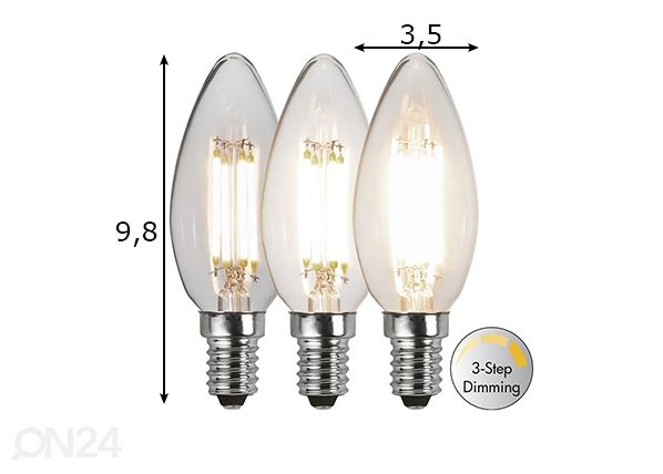 LED-lamppu E14 4,2 W mitat