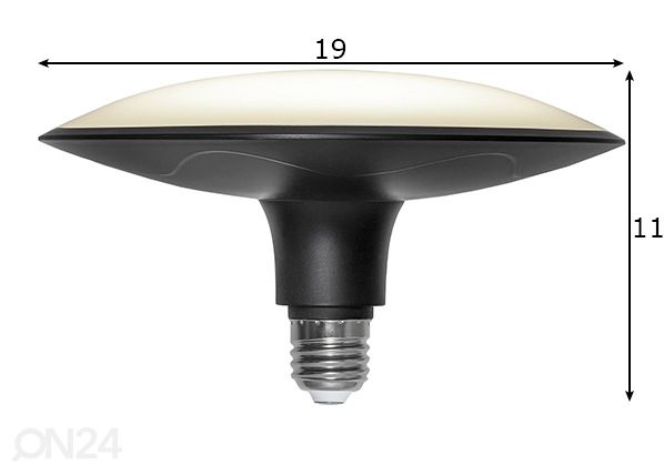 LED lamppu E27 25 W mitat