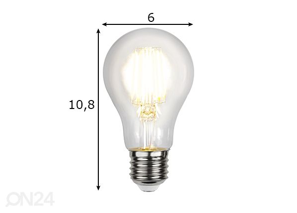 LED-lamppu E27 3,5 W mitat