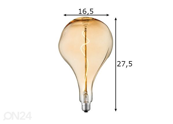 LED-lamppu FLEX, E27, 3W mitat