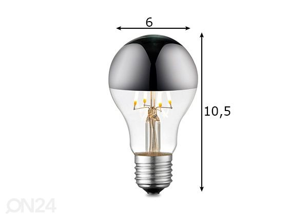 LED lamppu Mirror, E27, 4W mitat