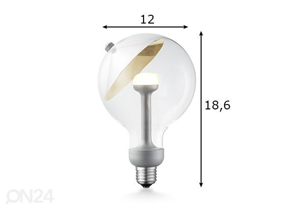 LED lamppu Move Me Cone, E27, 5,5W mitat