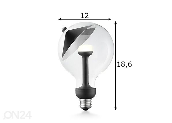 LED lamppu Move Me Cone, E27, 5,5W mitat