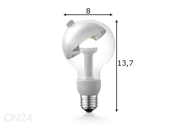 LED lamppu Move Me sphere, E27, 3W mitat