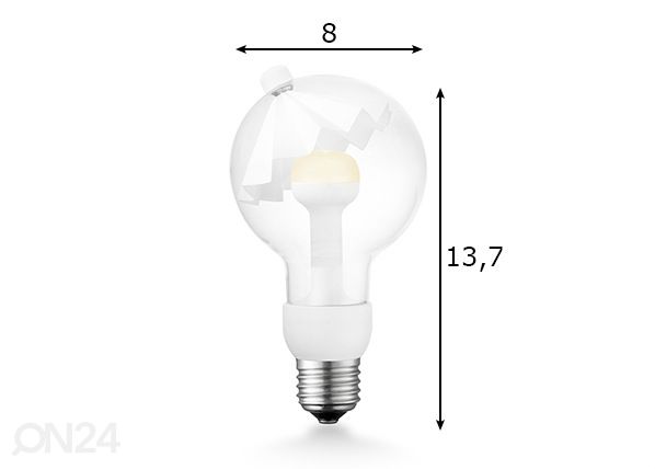 LED lamppu Move Me umbrella, E27, 3W mitat