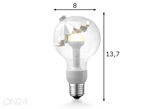 LED lamppu Move Me umbrella, E27, 3W mitat