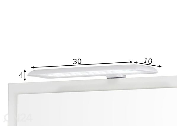 LED-peilivalo mitat