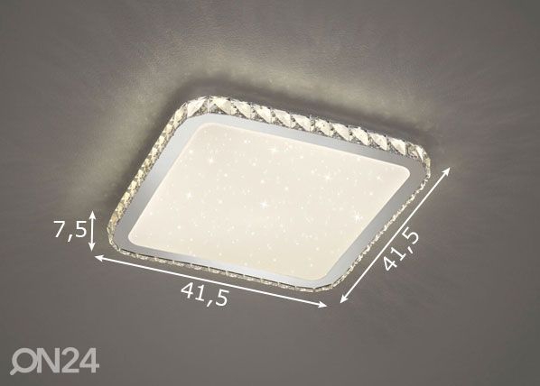 LED plafondi+kaukosäädin SAPPORO mitat