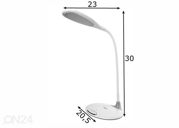 LED pöytävalaisin mitat