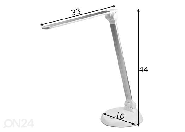 LED pöytävalaisin mitat