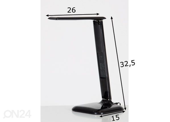 LED pöytävalaisin mitat