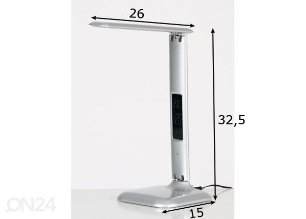 LED pöytävalaisin mitat