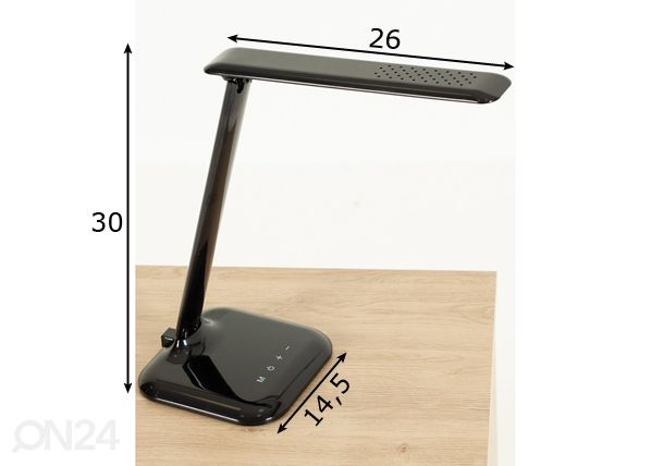 LED pöytävalaisin mitat