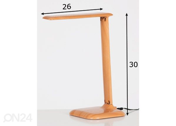 LED pöytävalaisin mitat