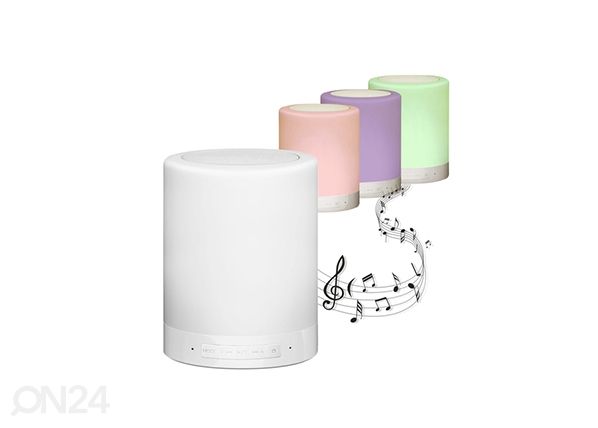 LED-pöytävalaisin Bluetooth kaiuttimella