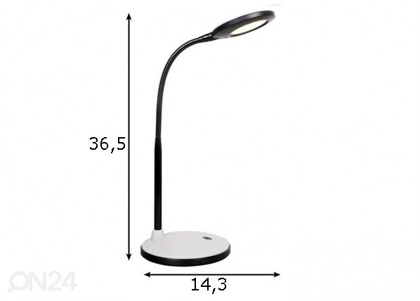 LED pöytävalaisin Point mitat