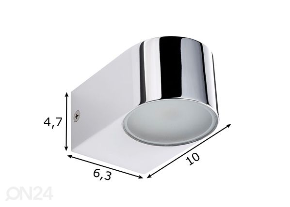 LED seinävalaisin Sensio Madison mitat