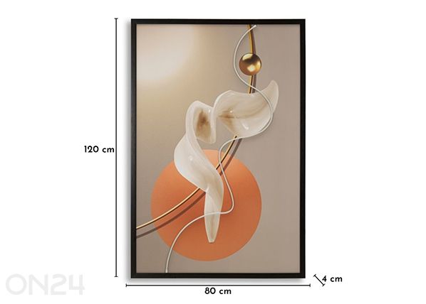 LED-taulu 80x120 cm mitat