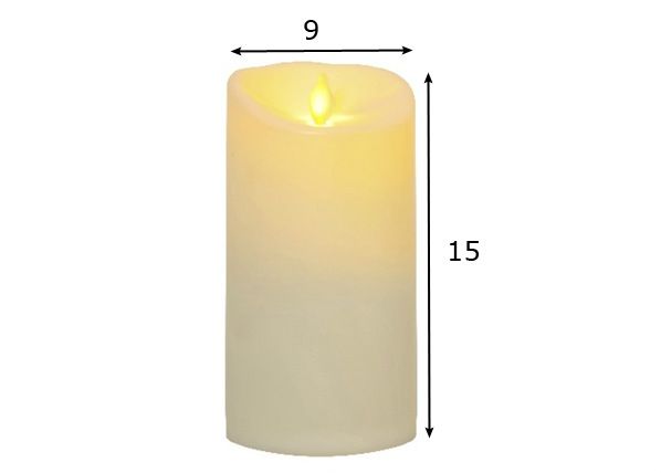 LED ulkokynttilä mitat