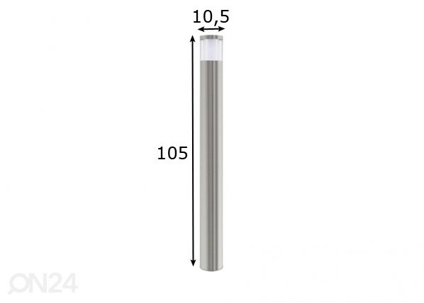 LED ulkovalaisin BASALGO 1 mitat