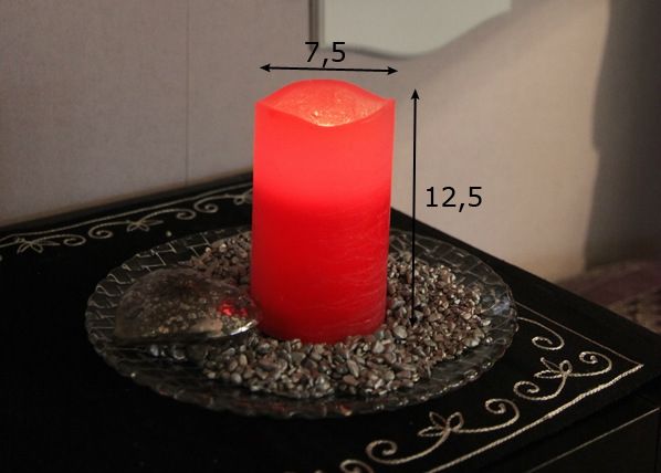 LED vahakynttilä 12,5 cm mitat