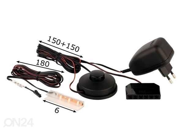 LED valaistus 1 kpl mitat