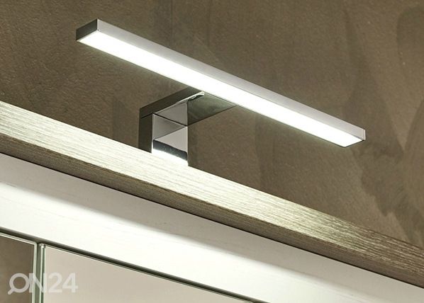 LED-valaistus 30 cm, kromi